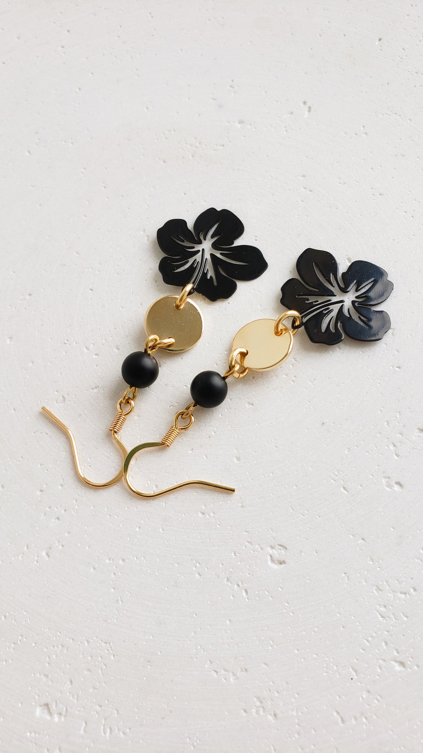 Boucles d'oreilles Hibiscus