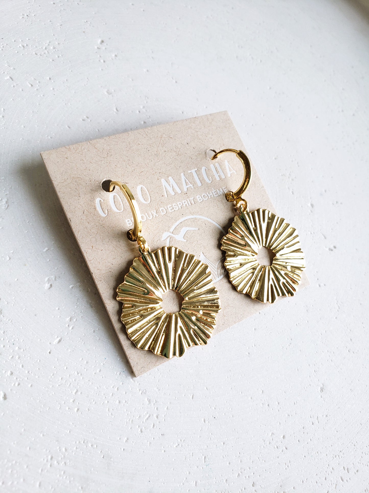 Boucles d'oreilles Sun