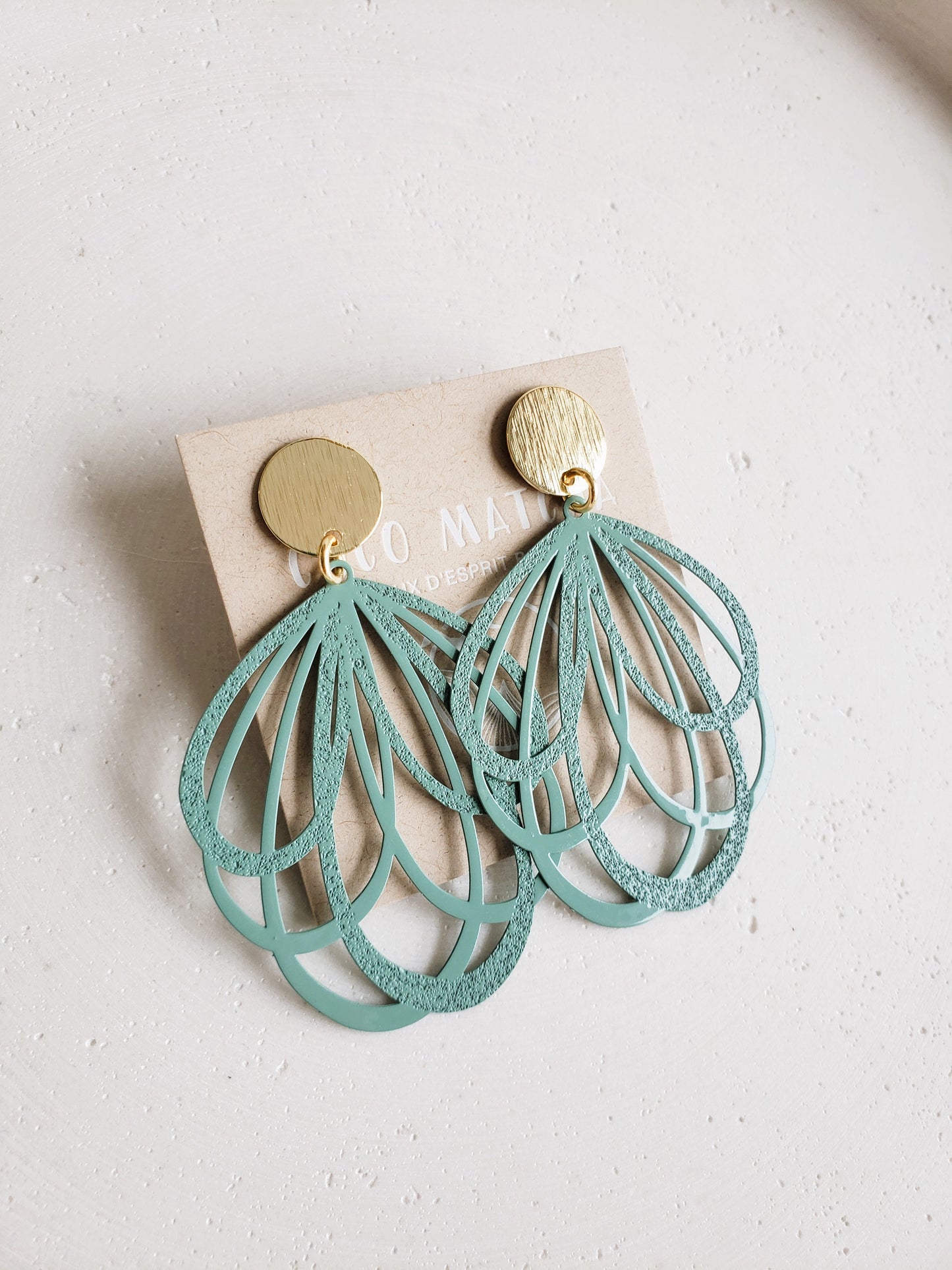 Boucles d'oreilles Neige