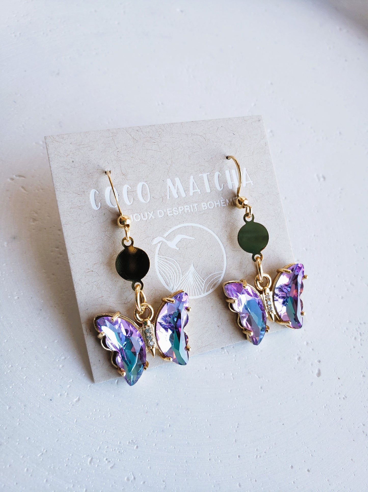Boucles d'oreilles Papillon