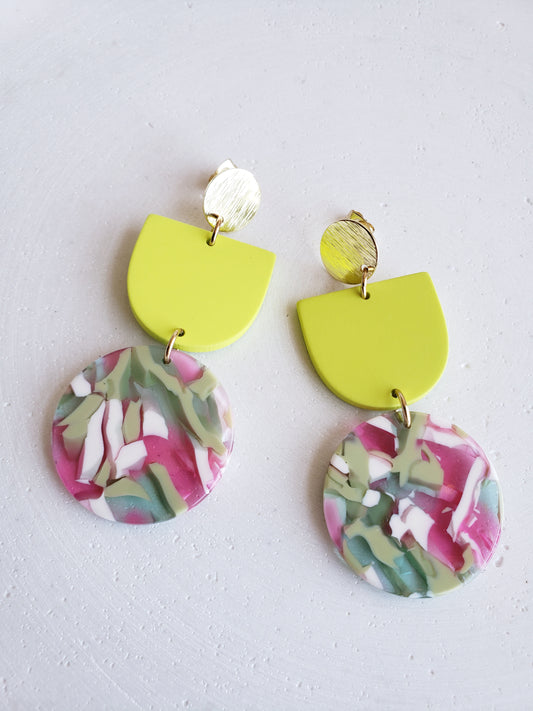 Boucles d'oreilles Bouquet floral - 2 variantes