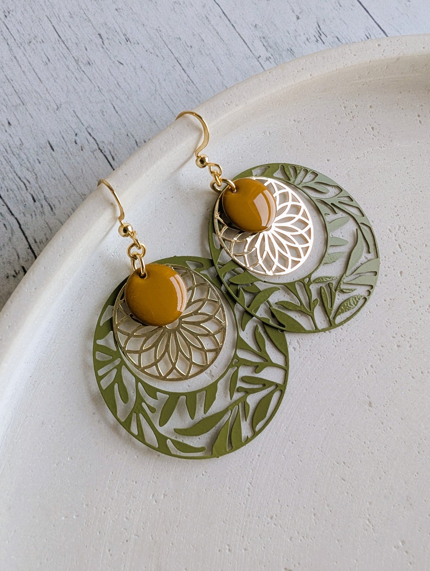 Boucles d'oreilles Laurier