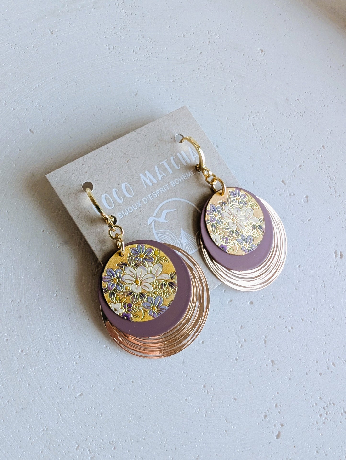 Boucles d'oreilles Lysandre - 2 variantes