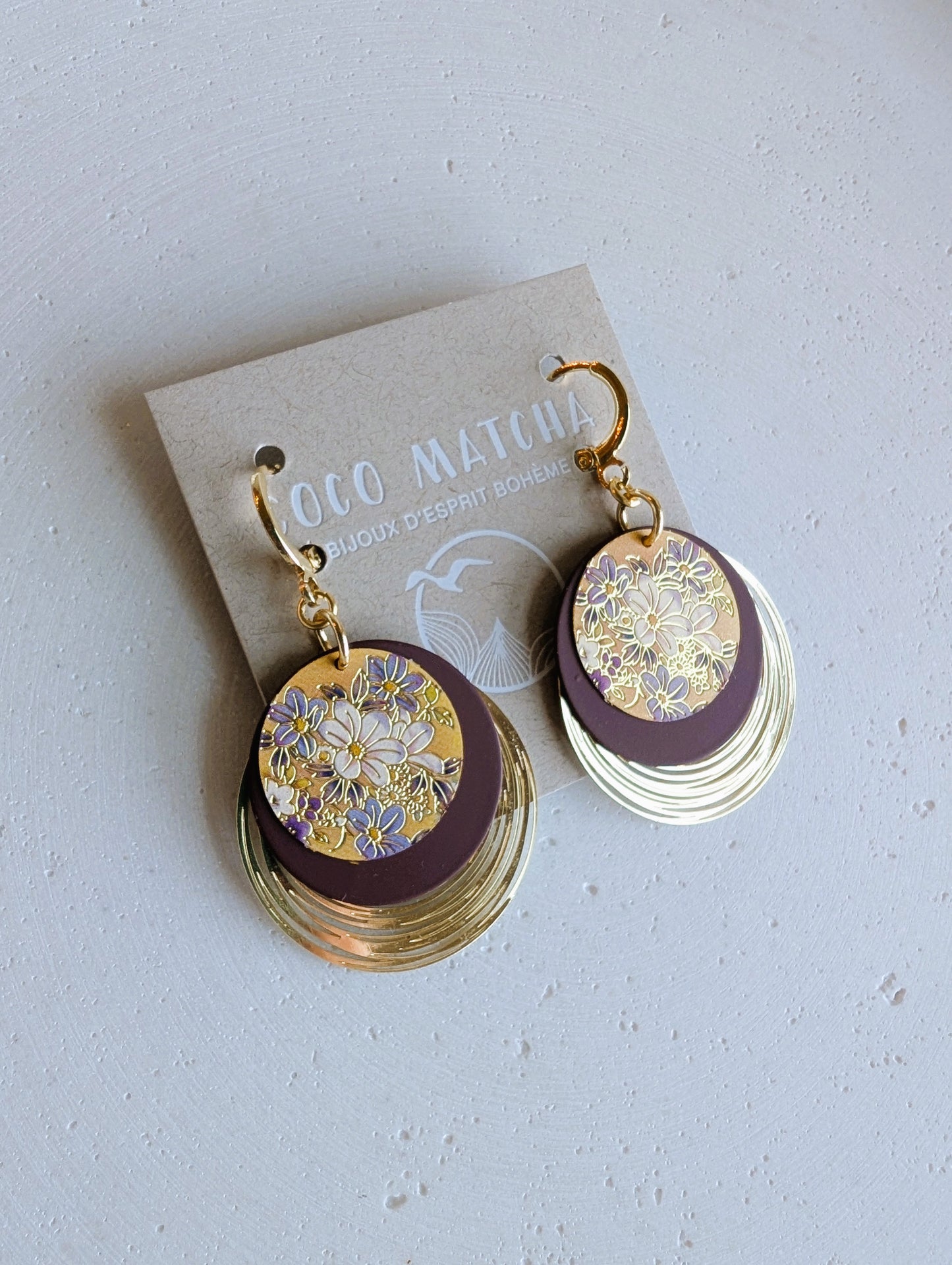 Boucles d'oreilles Lysandre - 2 variantes