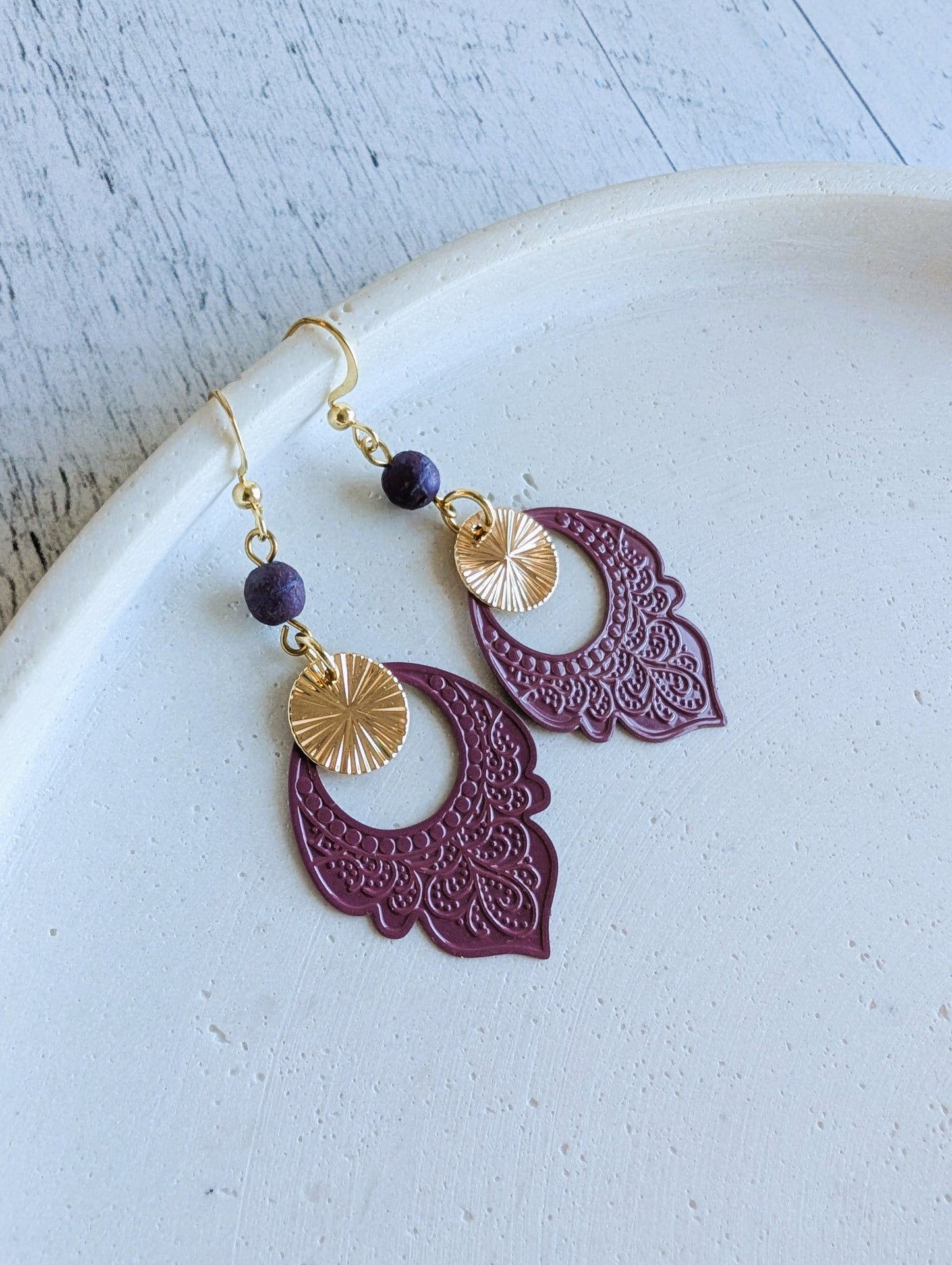 Boucles d'oreilles Orient - 2 variantes