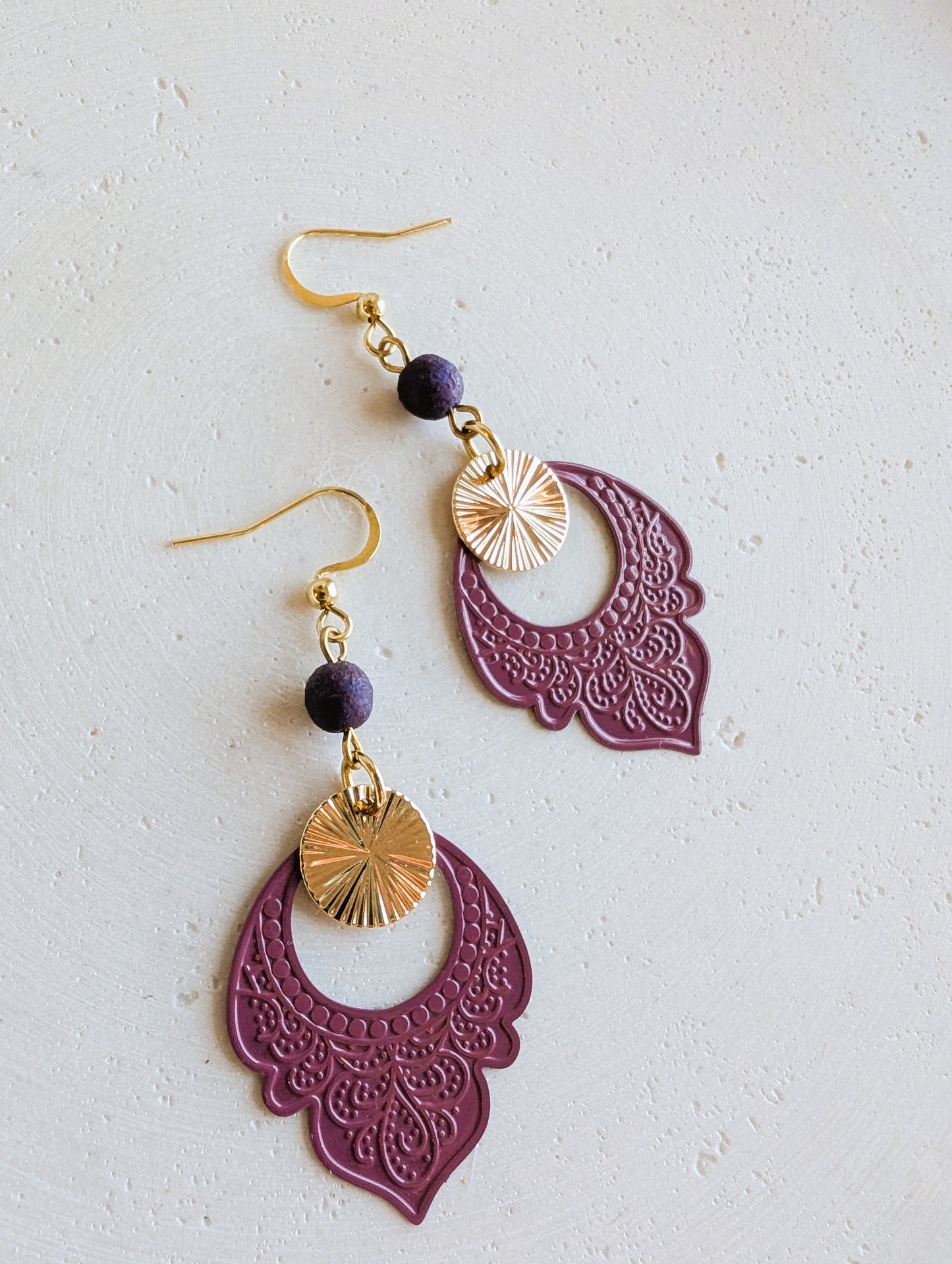 Boucles d'oreilles Orient - 2 variantes