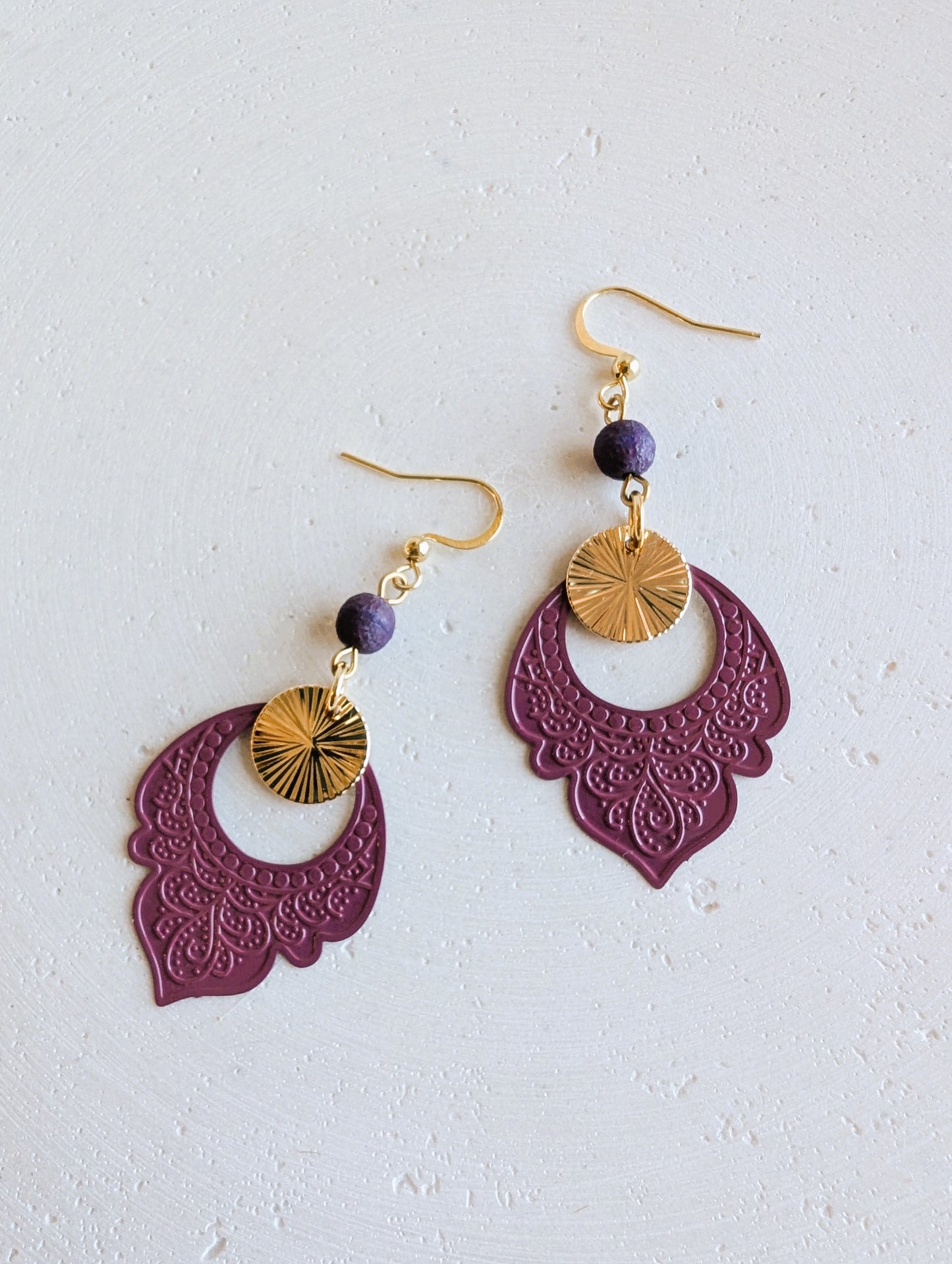 Boucles d'oreilles Orient - 2 variantes