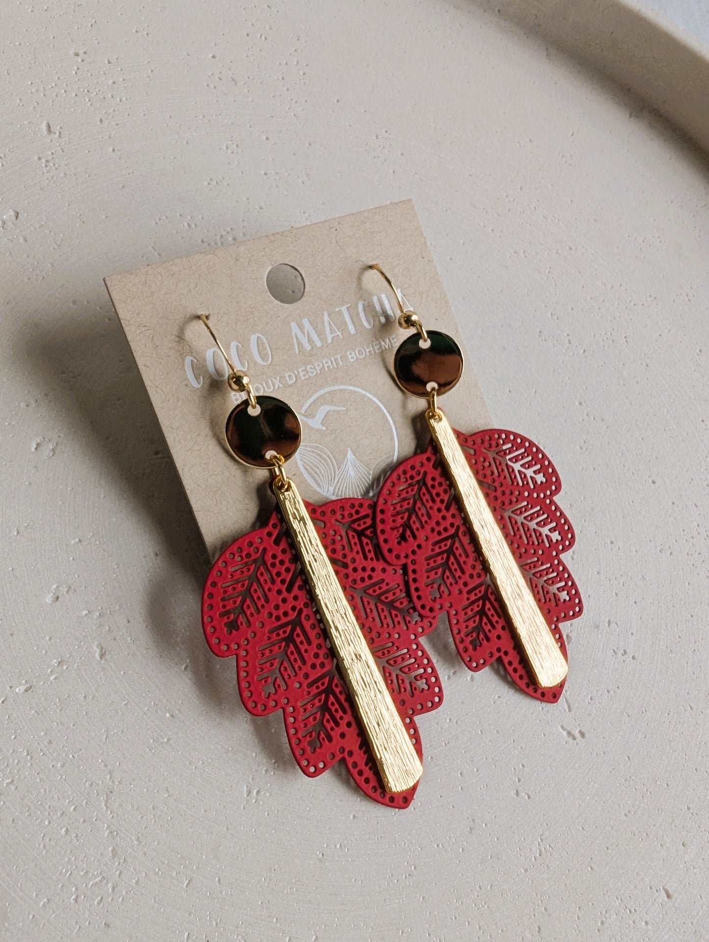 Boucles d'oreilles Automne - 6 variantes