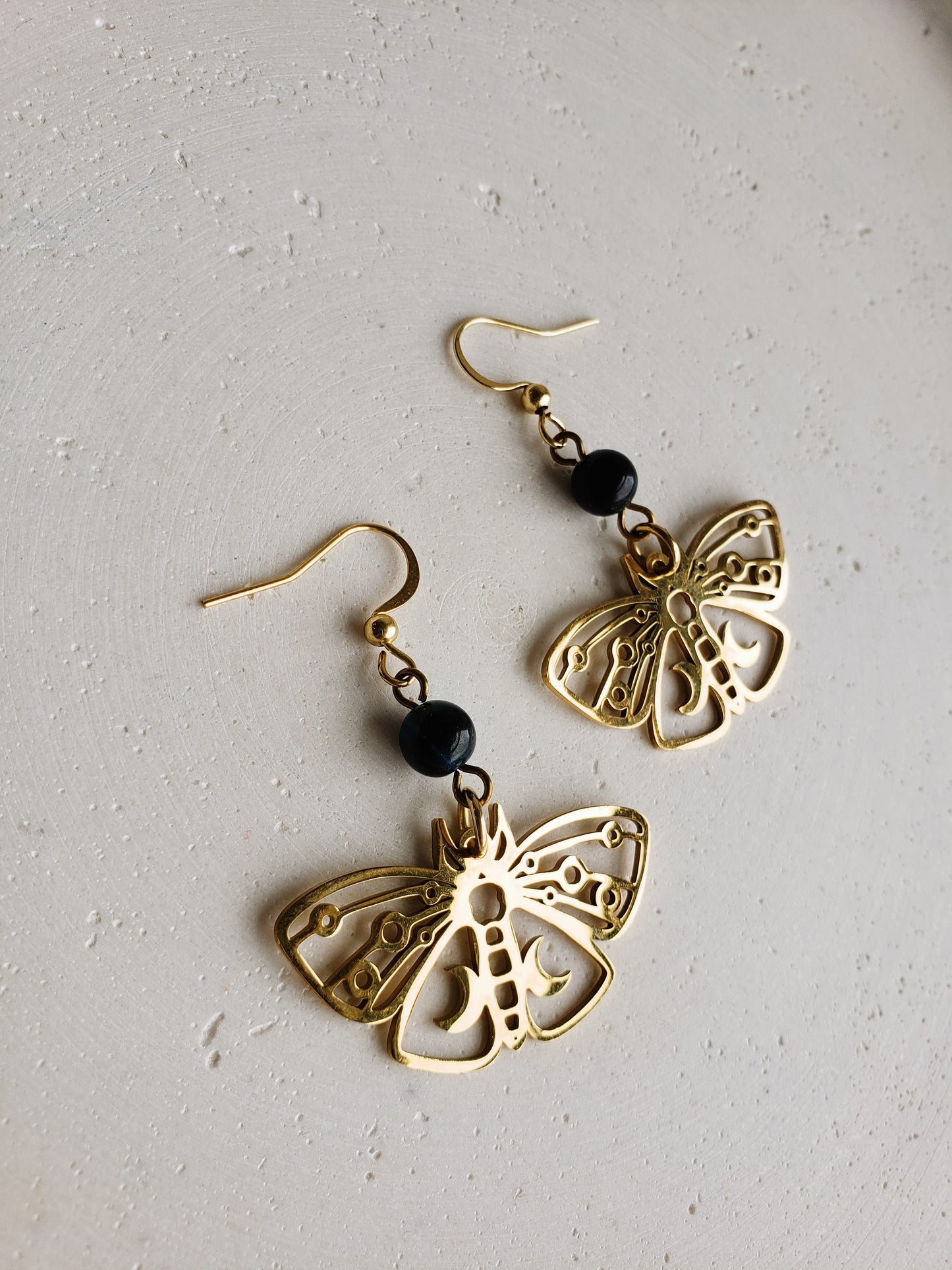 Boucles d'oreilles Papillon de Lune