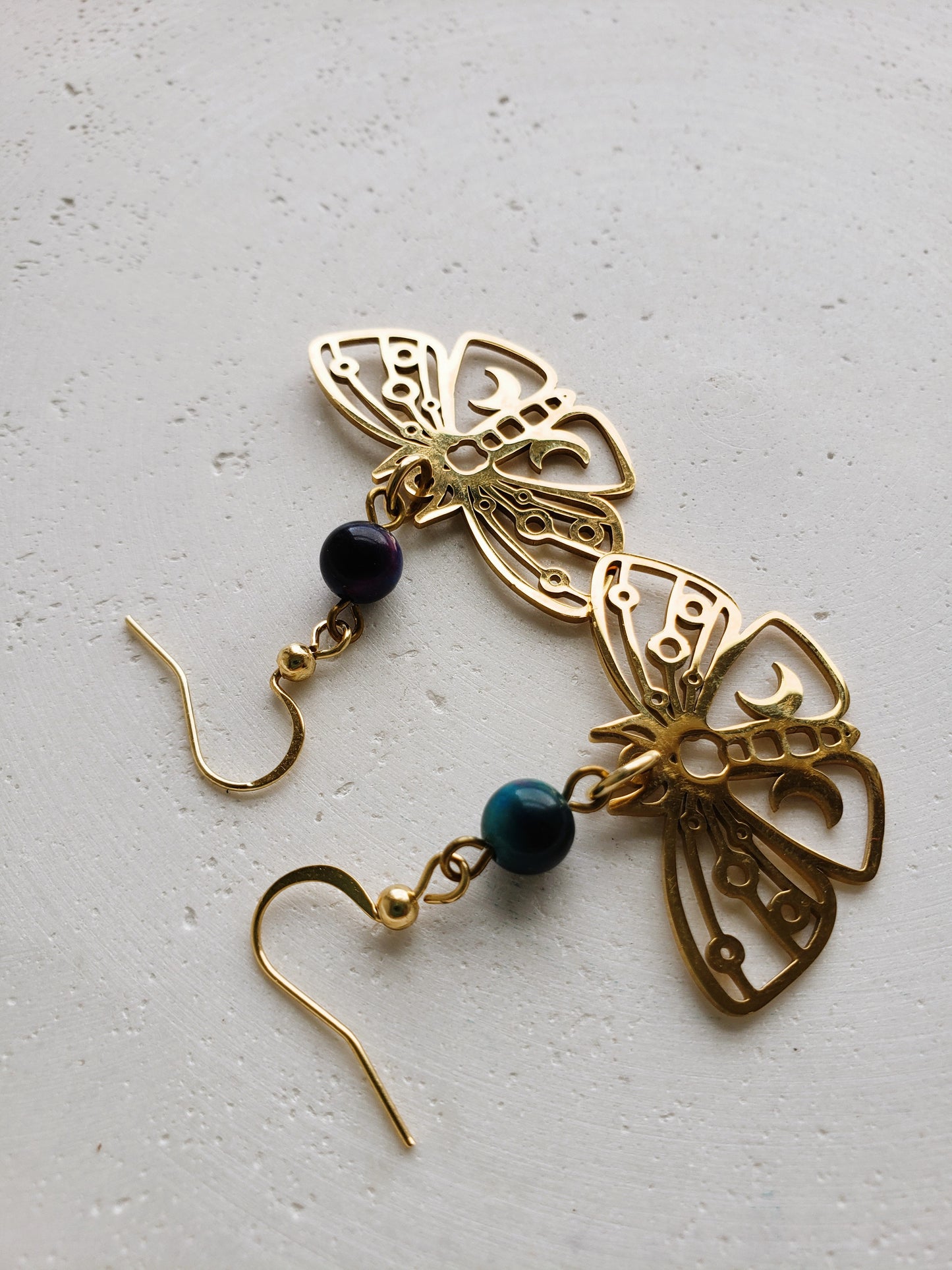 Boucles d'oreilles Papillon de Lune