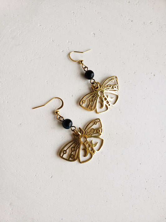 Boucles d'oreilles Papillon de Lune