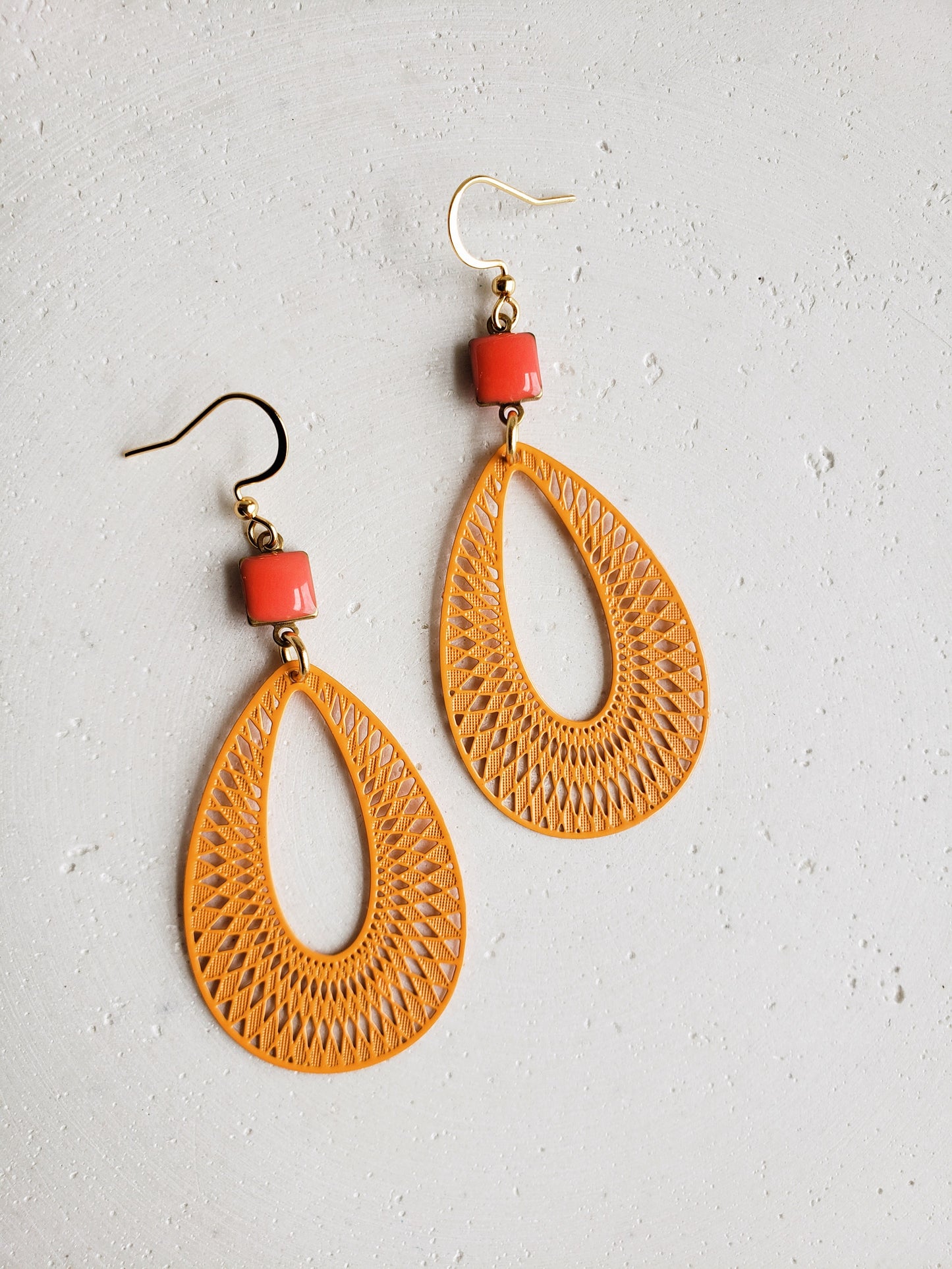 Boucles d'oreilles Creamsicle