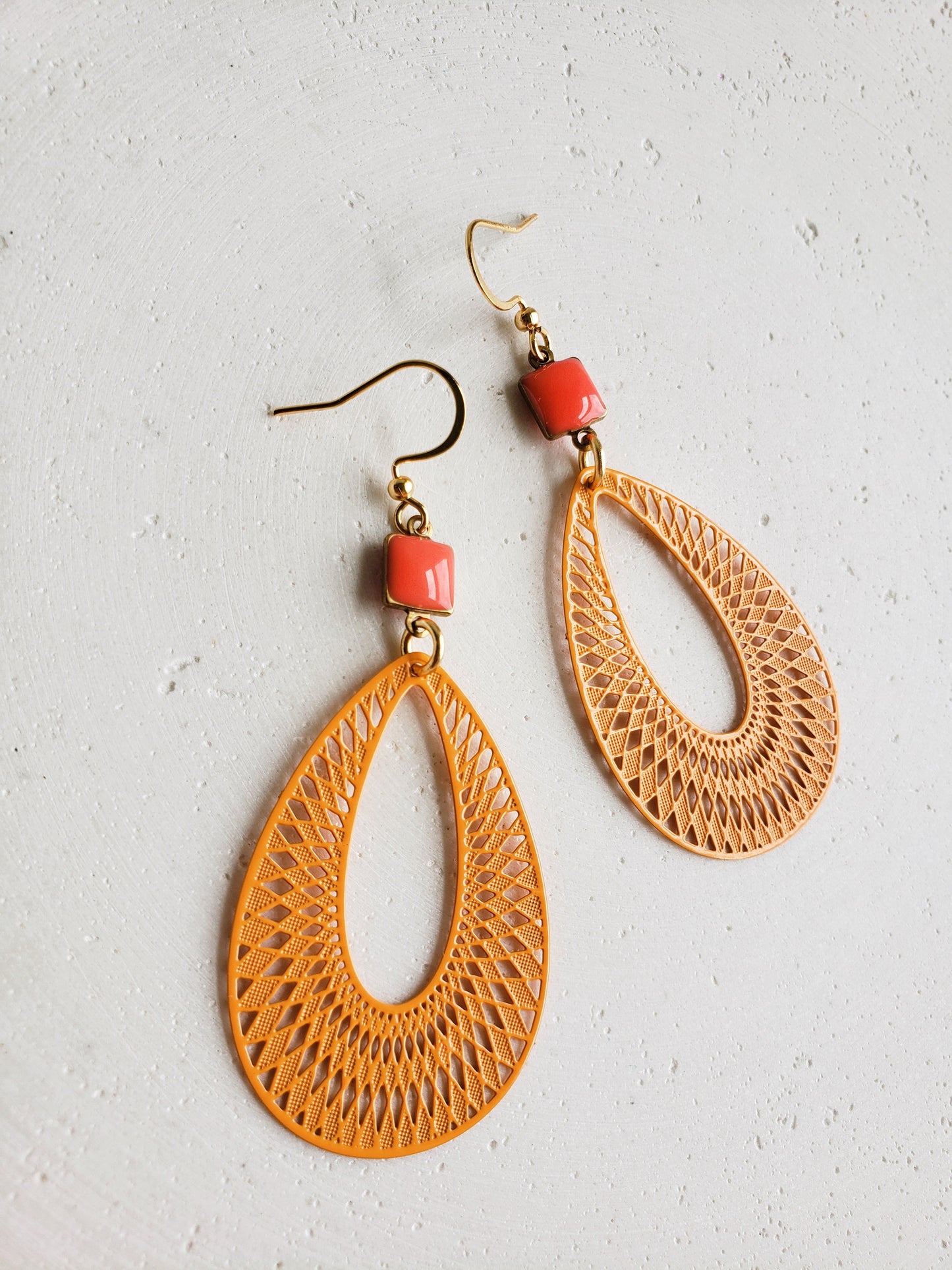 Boucles d'oreilles Creamsicle