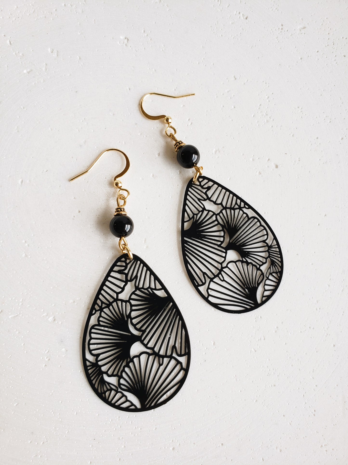 Boucles d'oreilles Gingko