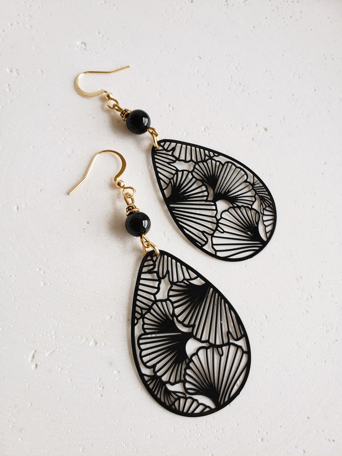 Boucles d'oreilles Gingko