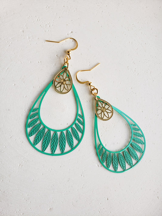 Boucles d'oreilles Plumia