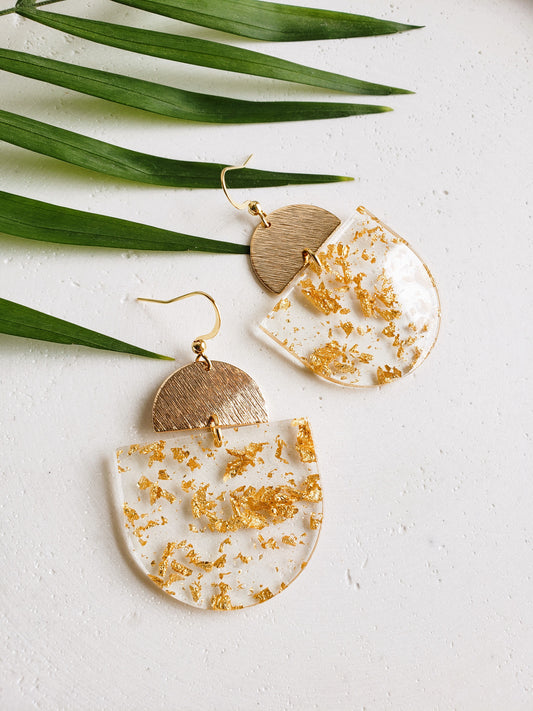 Boucles d'oreilles Feuilled'or