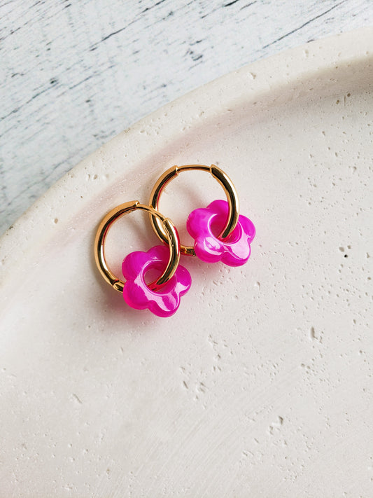Boucles d'oreilles Myosotis