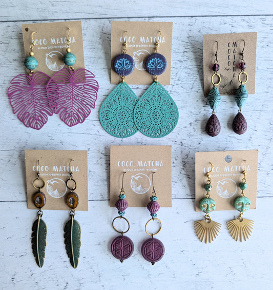 SOLDES - Boucles d'oreilles variées