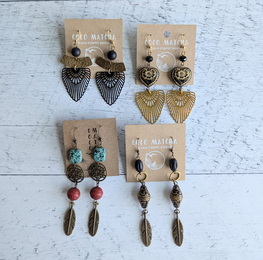 SOLDES - Boucles d'oreilles variées