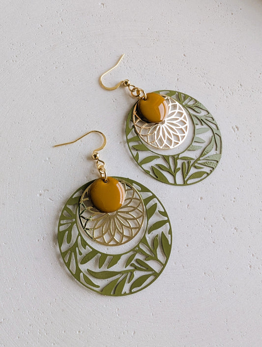 Boucles d'oreilles Laurier