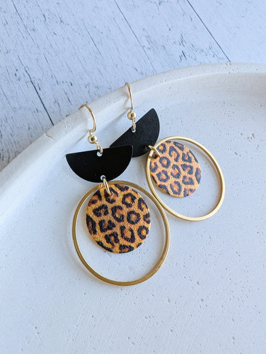 Boucles d'oreilles Léopard
