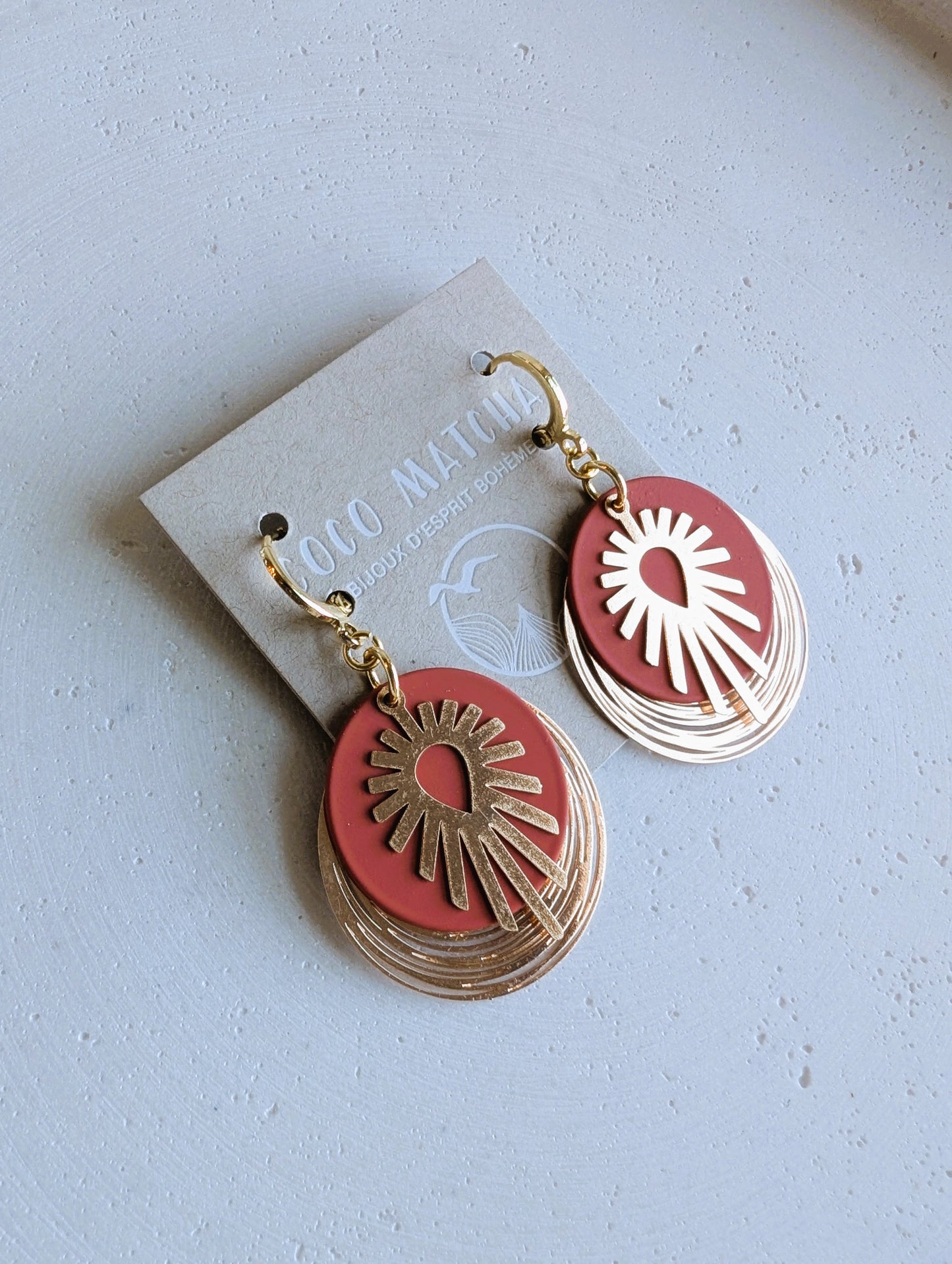 Boucles d'oreilles Feu sacré