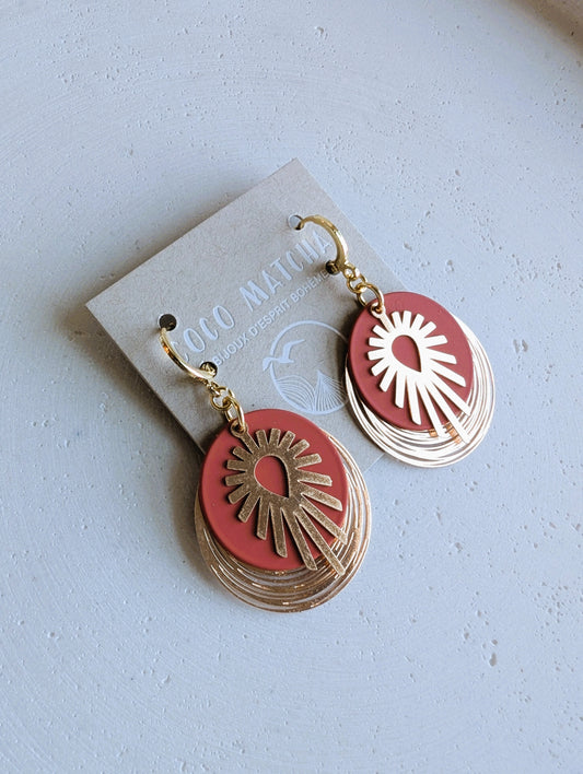 Boucles d'oreilles Feu sacré