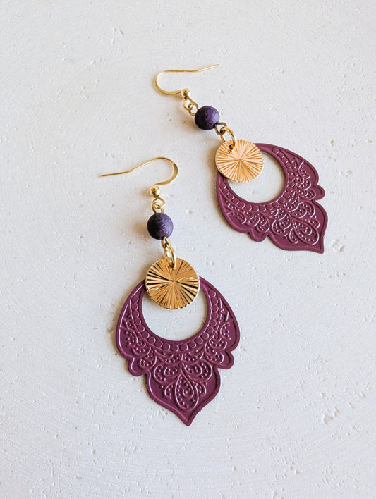 Boucles d'oreilles Orient - 2 variantes
