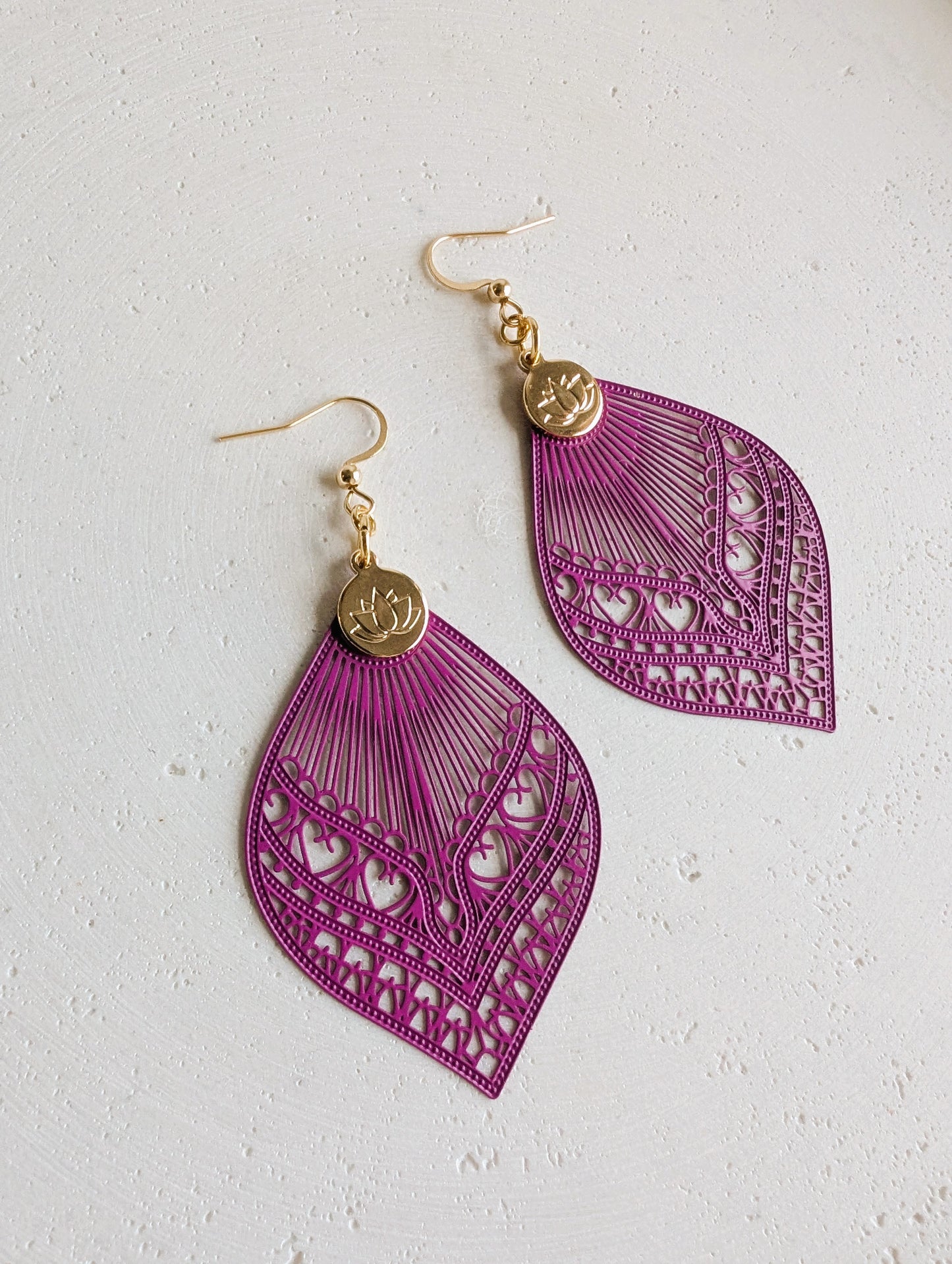 Boucles d'oreilles Lotus