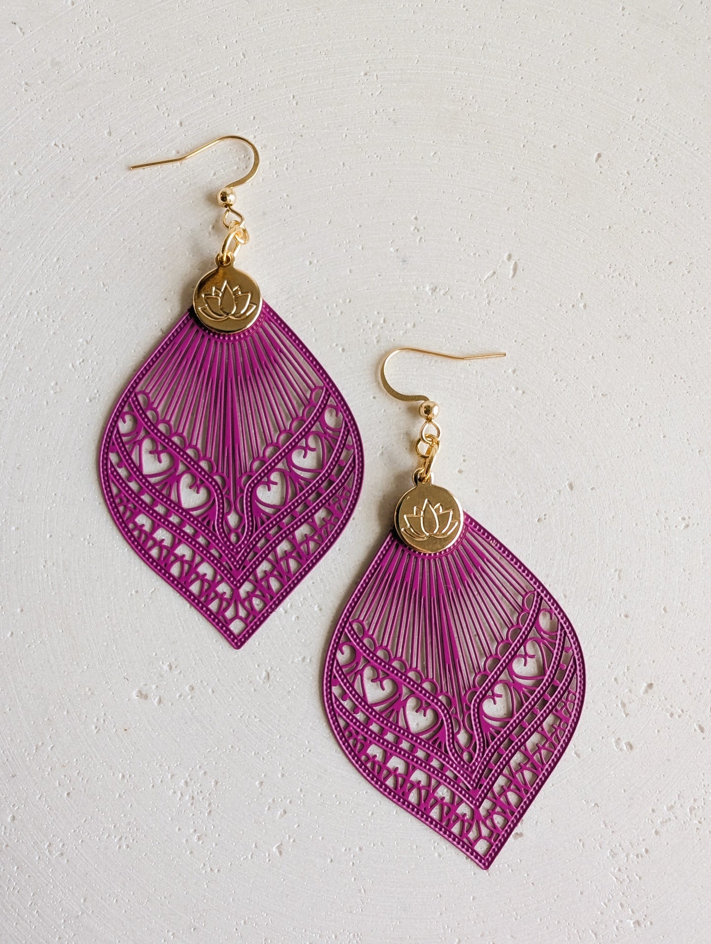 Boucles d'oreilles Lotus