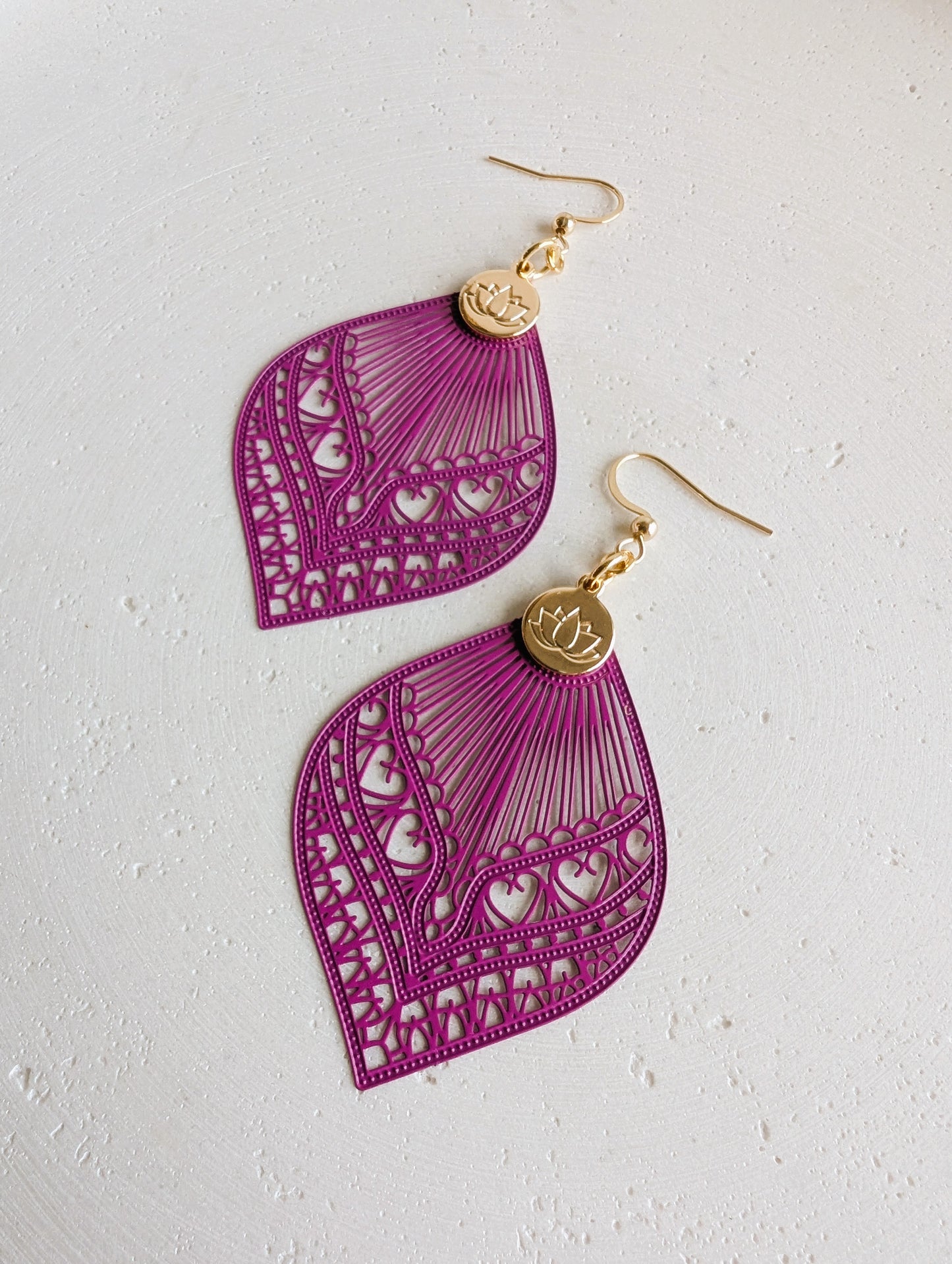 Boucles d'oreilles Lotus