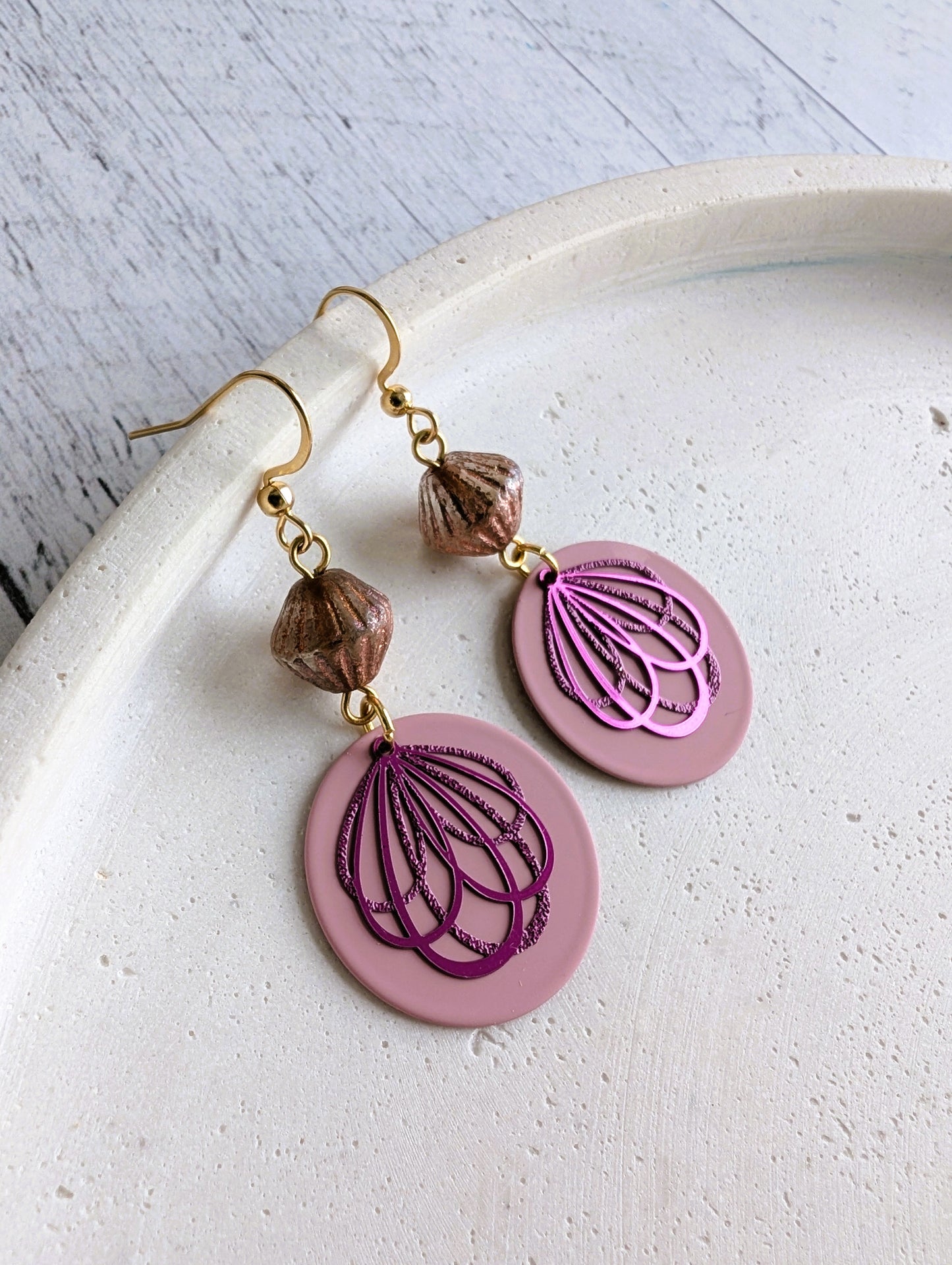 Boucles d'oreilles Dahlia