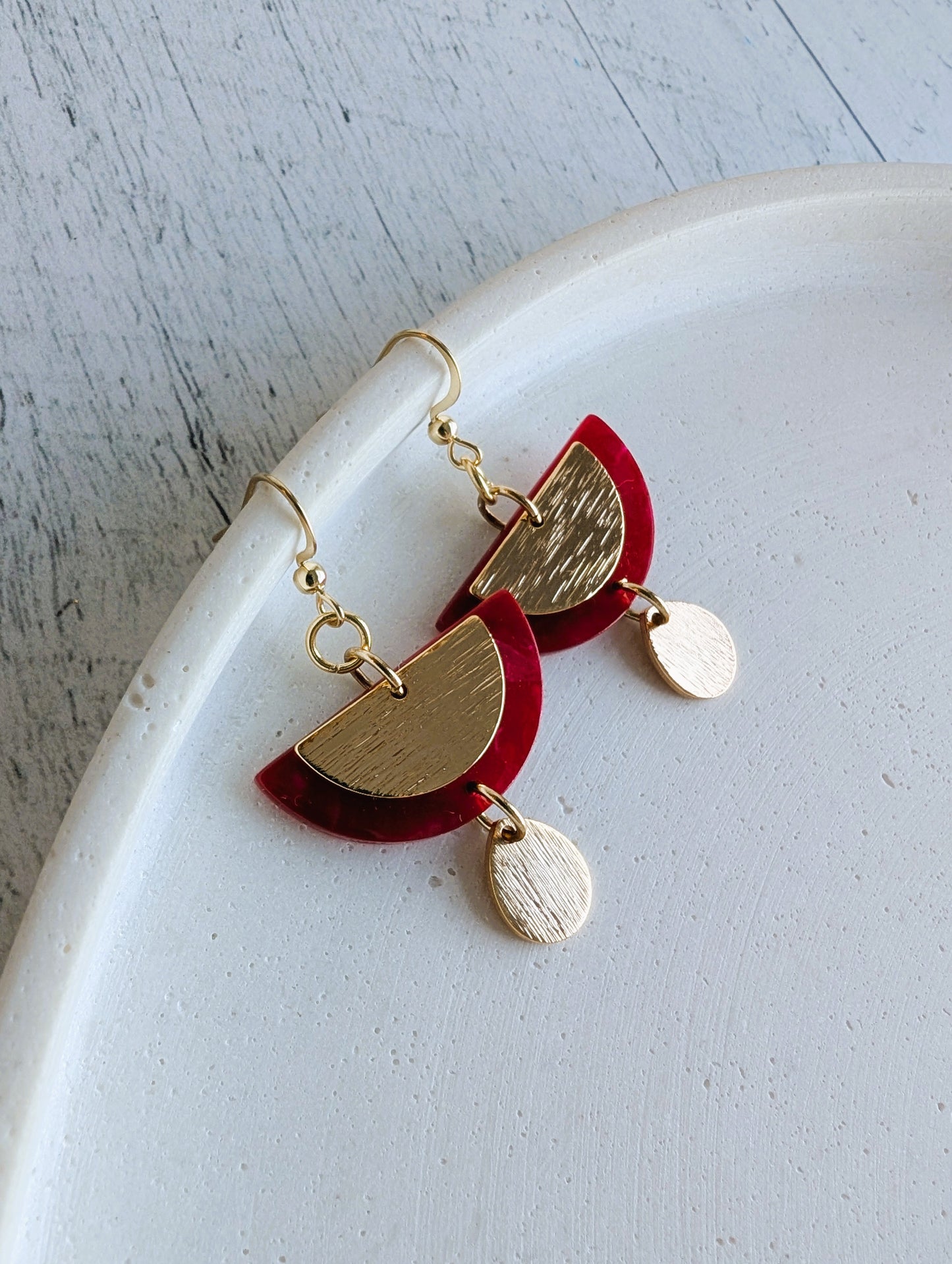 Boucles d'oreilles Poinsettia