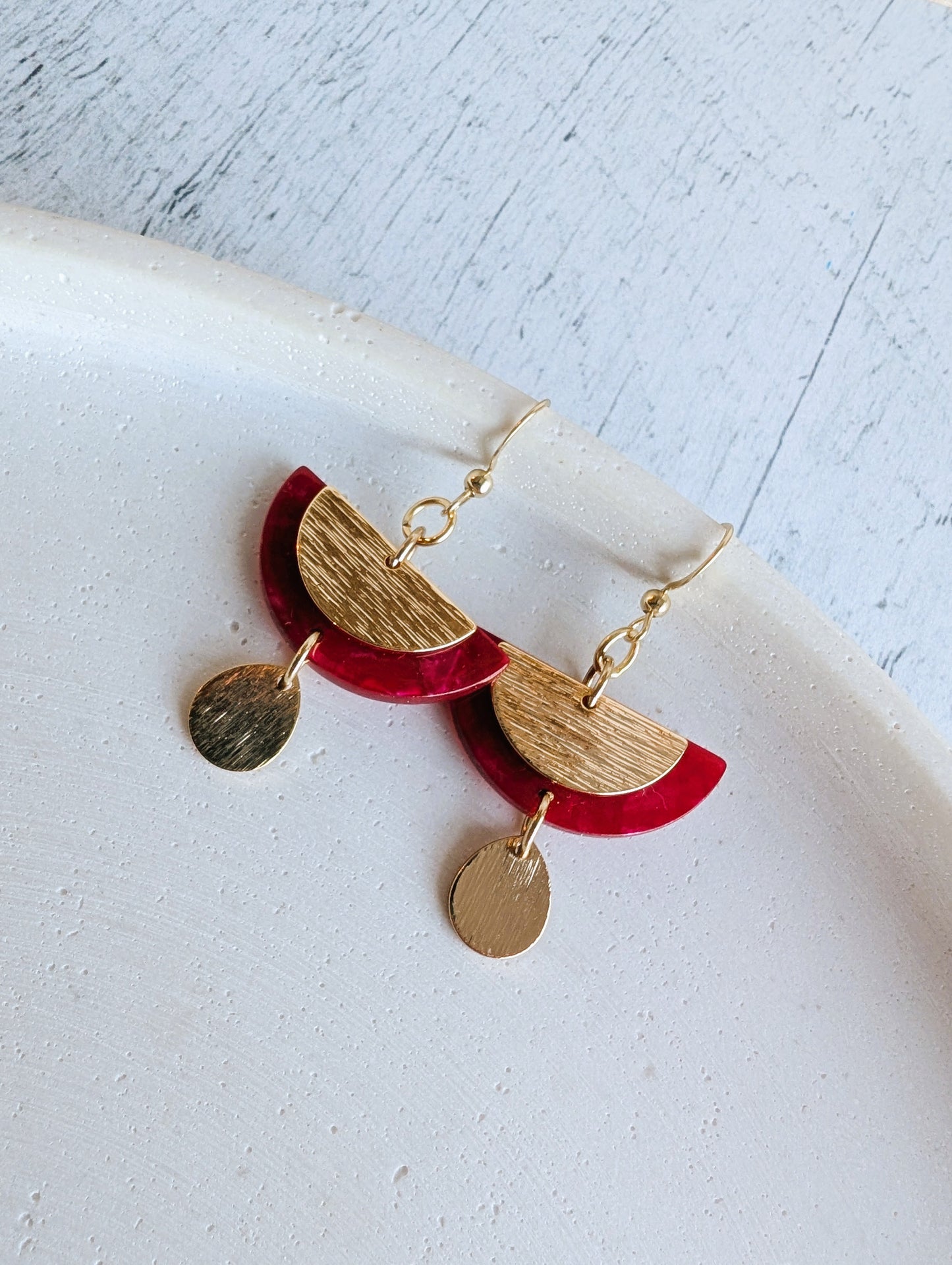 Boucles d'oreilles Poinsettia