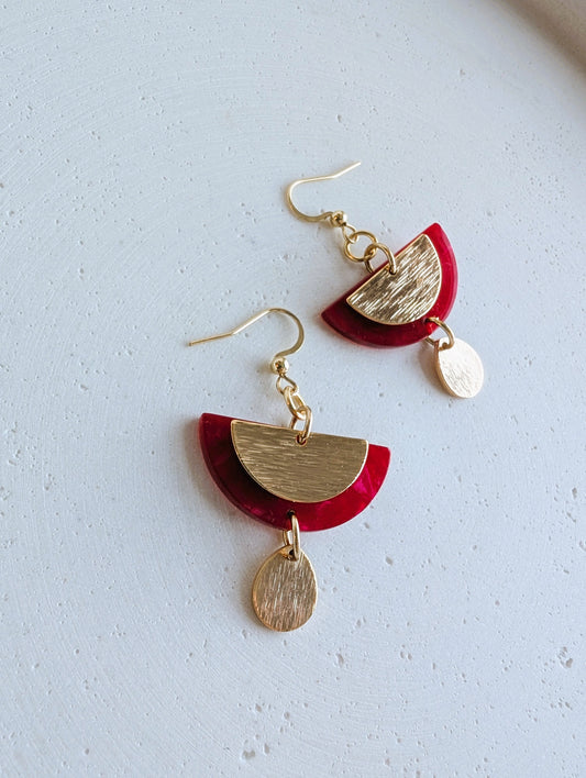 Boucles d'oreilles Poinsettia