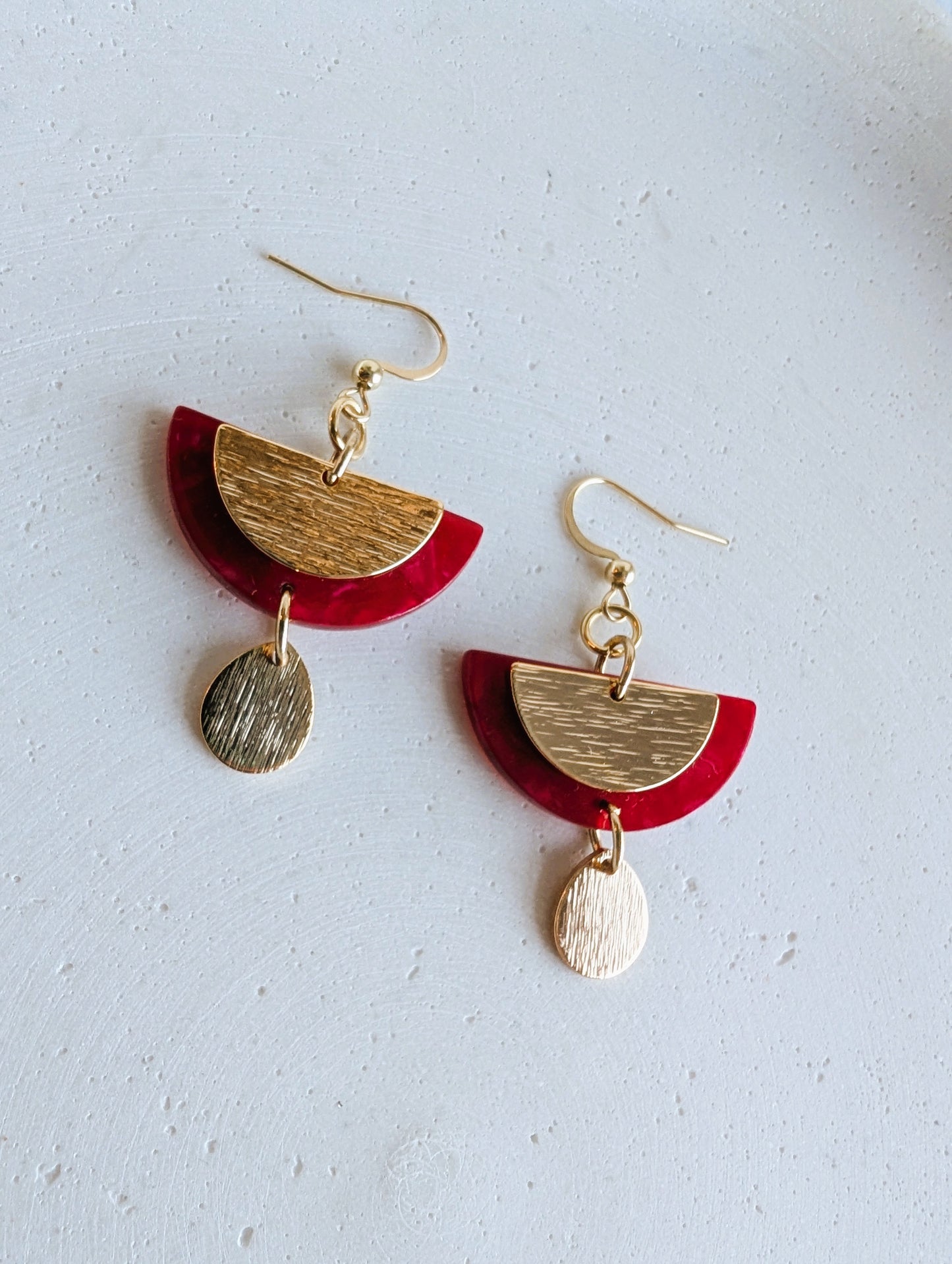 Boucles d'oreilles Poinsettia