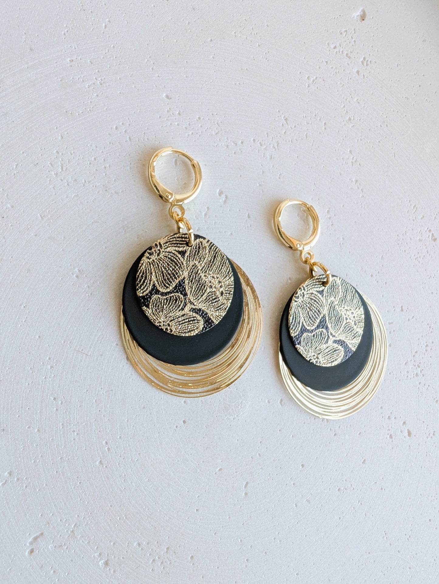 Boucles d'oreilles Pivoine