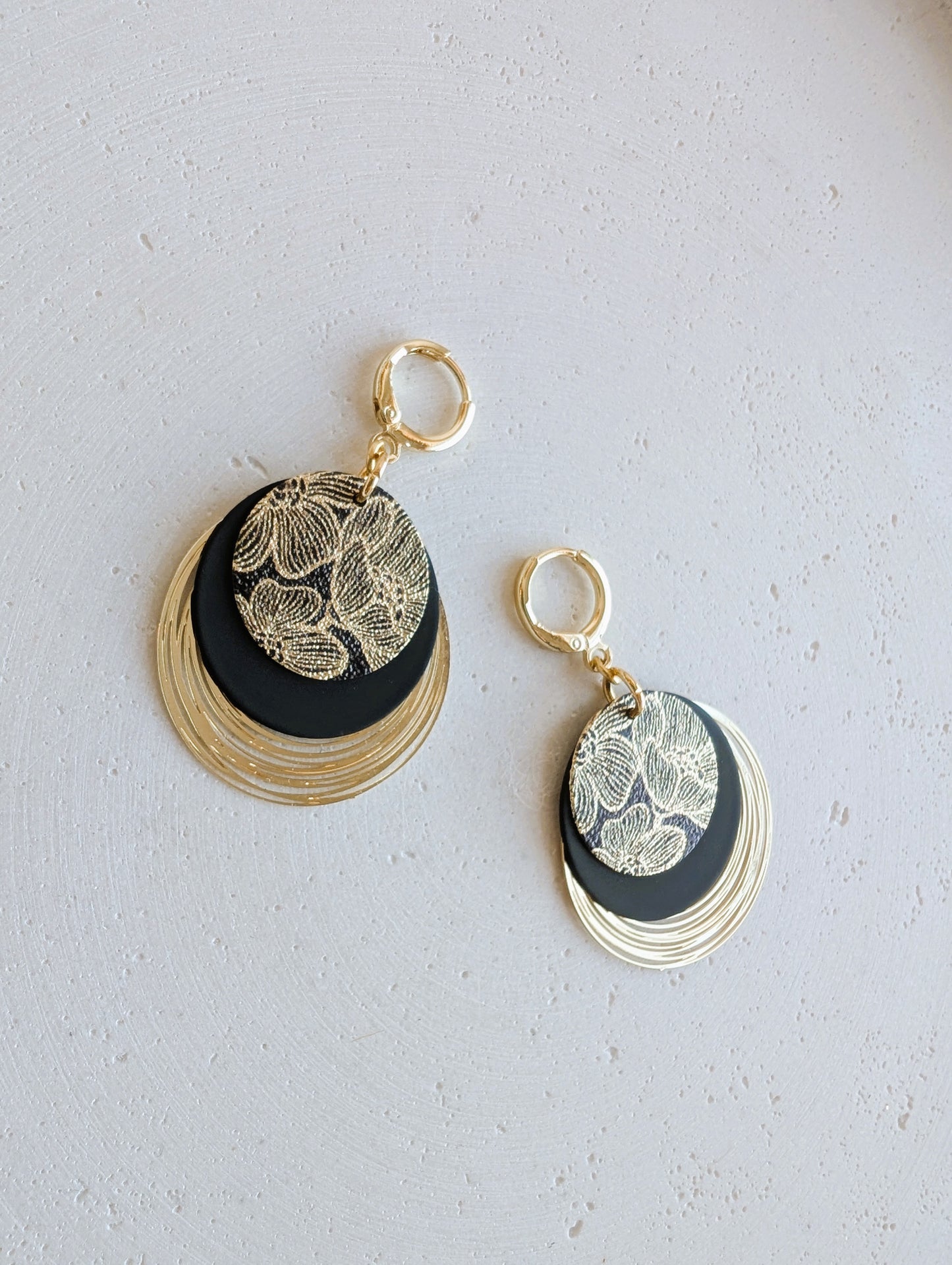 Boucles d'oreilles Pivoine