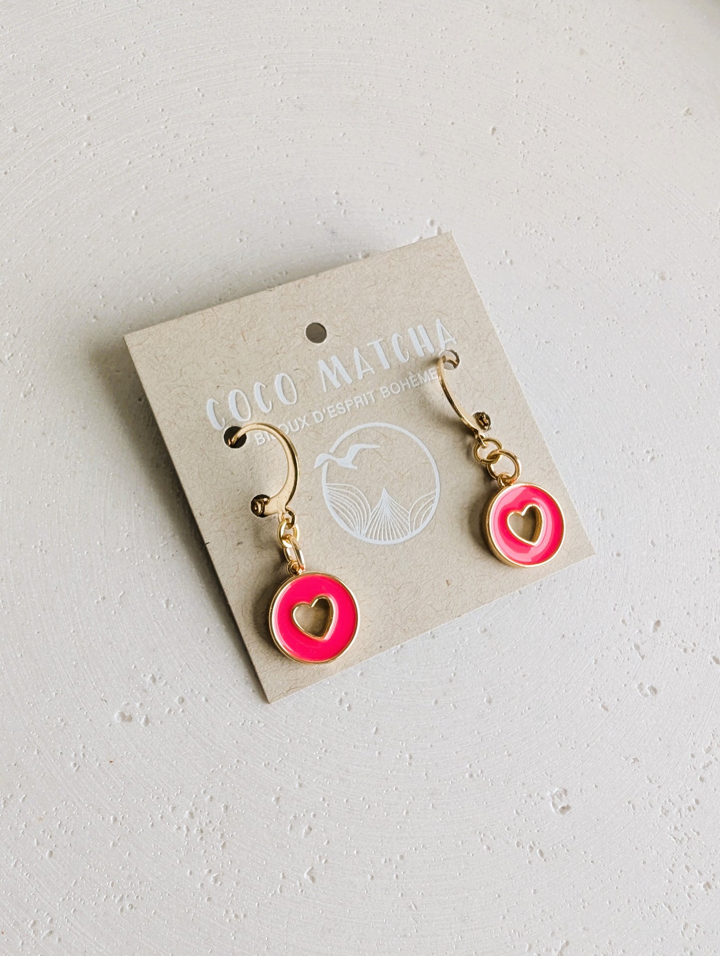 Boucles d'oreilles Coup de coeur - 5 variantes