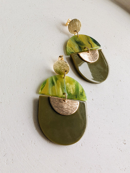 Boucles d'oreilles Feuille