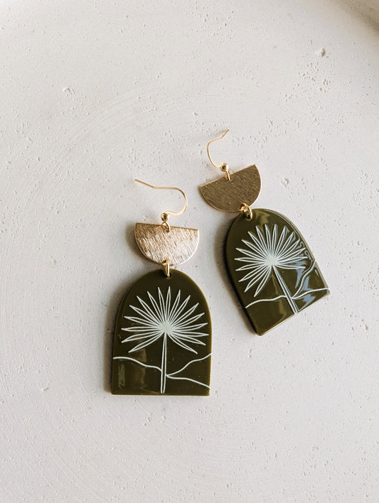 Boucles d'oreilles Palmier
