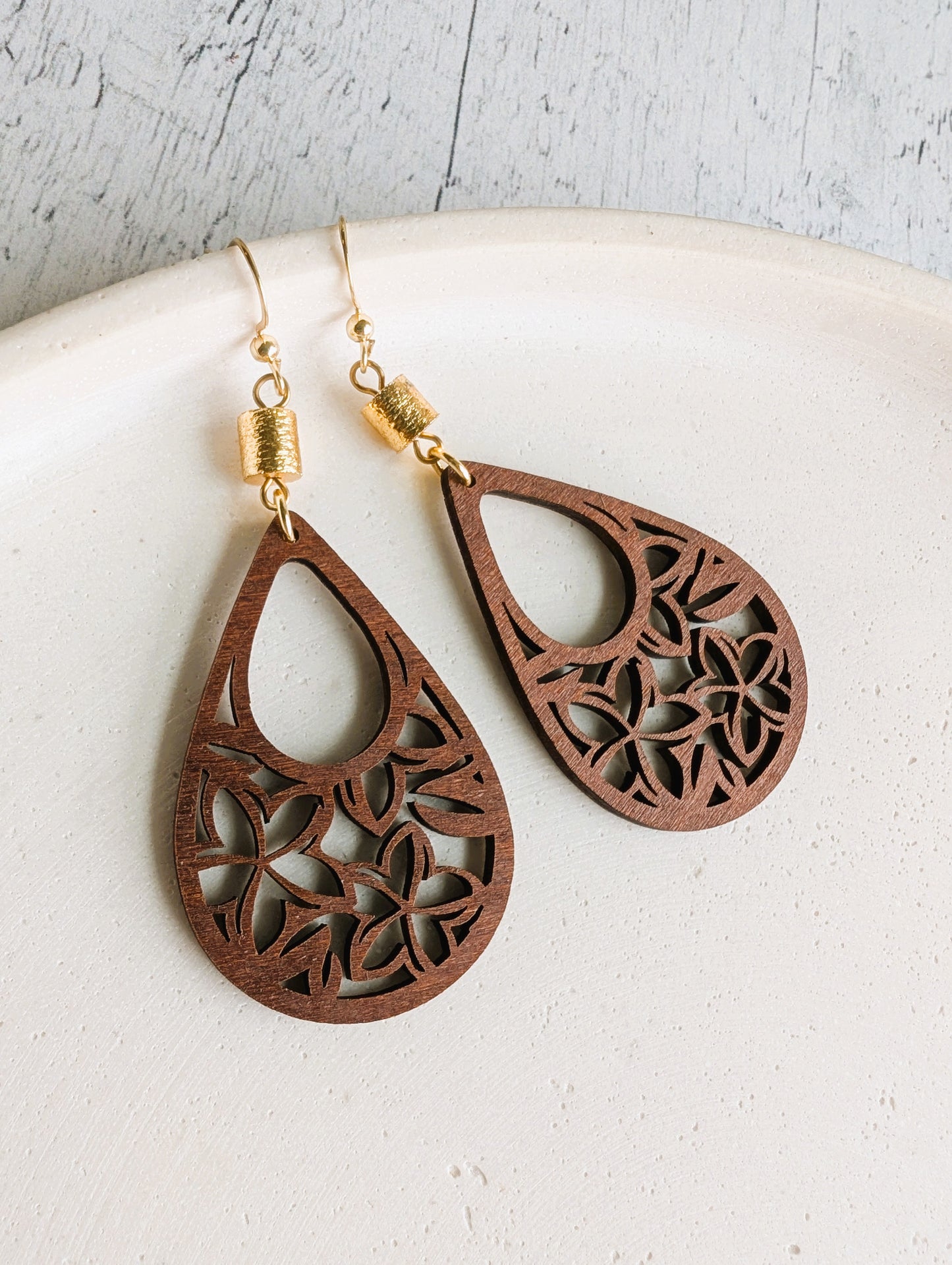 Boucles d'oreilles Plumeria