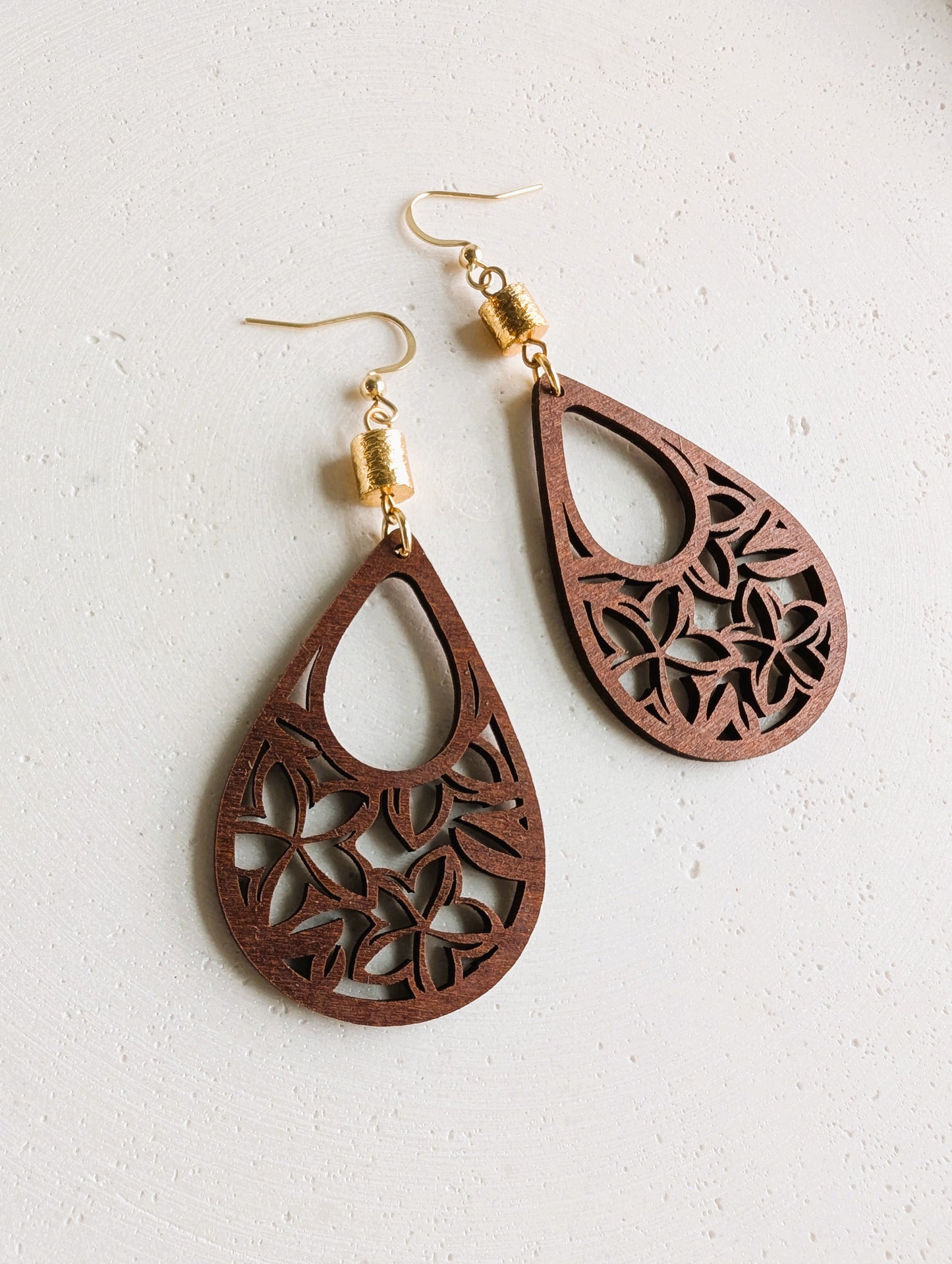 Boucles d'oreilles Plumeria
