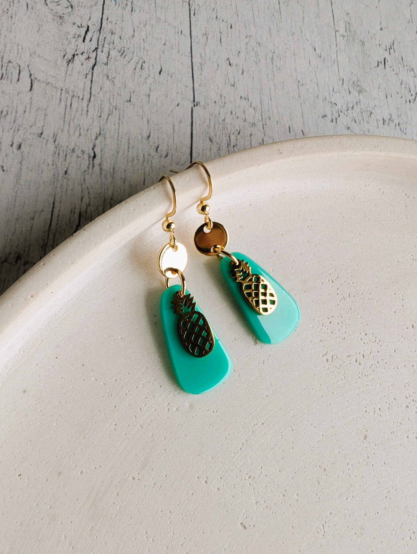 Boucles d'oreilles Ananas