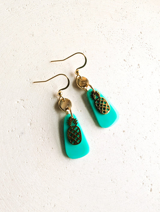 Boucles d'oreilles Ananas