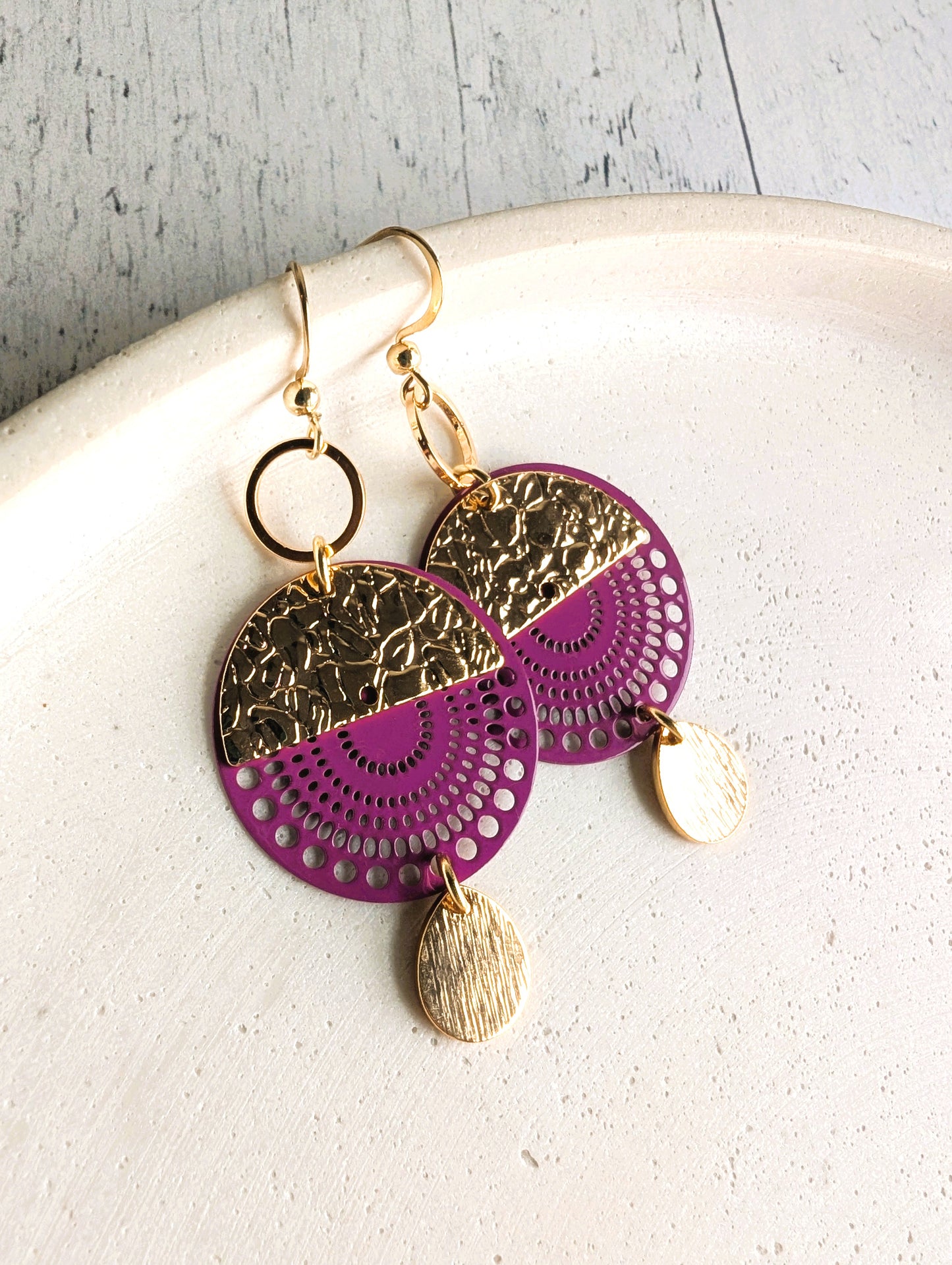 Boucles d'oreilles Yuna - 3 variantes