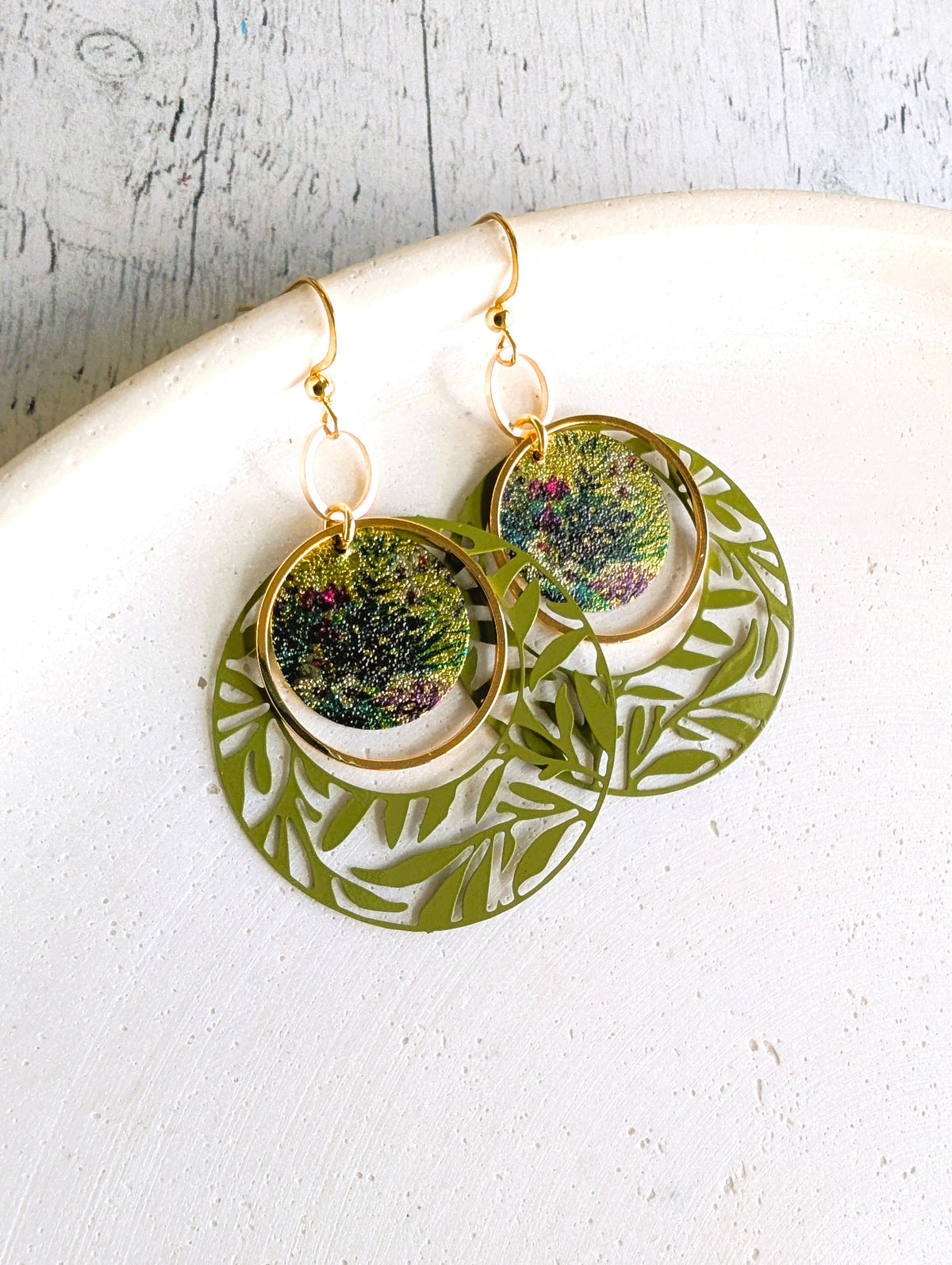 Boucles d'oreilles Rosace