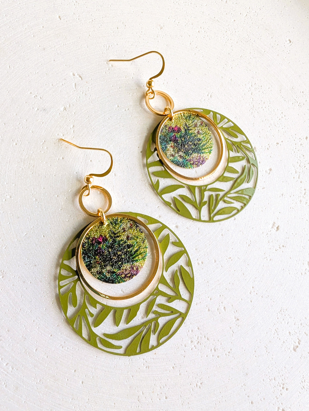 Boucles d'oreilles Rosace