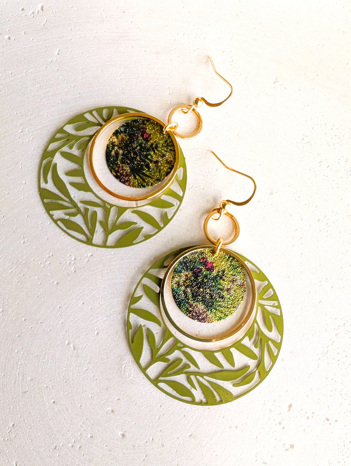 Boucles d'oreilles Rosace